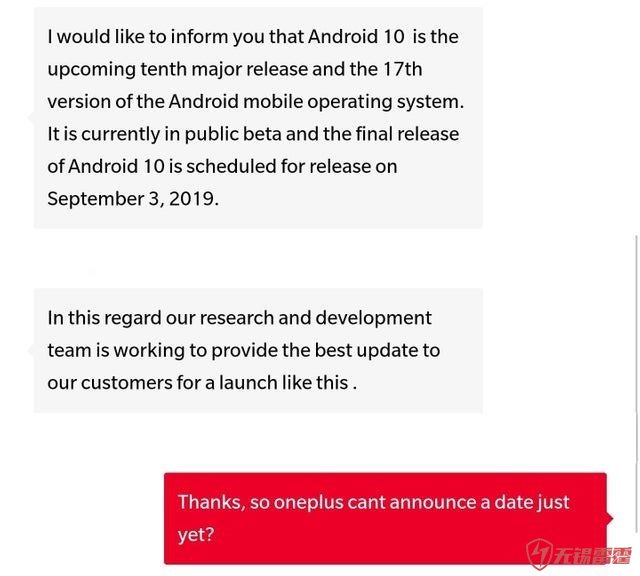 一加7 Pro或与Pixel 3在同无锡小程序一天迎来Android 10系统更新