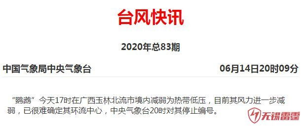 2020年2号台风鹦鹉最新消息（继续滚动更新）